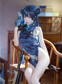 Is it the Three Worlds - NO.031 Blue Archival Concubine Saki Qipao(2)